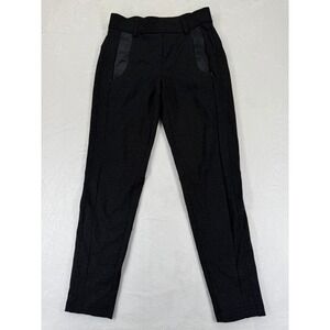 Raffaello Rossi Natina K Women's Black Textured Pants Style 28025 Size 36/6